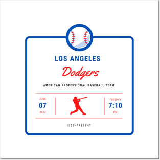 Los Angeles Dodgers for baseball lovers 2022 season Posters and Art